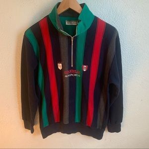 Vintage Munsingwear Grand Slam striped Quarter-zip